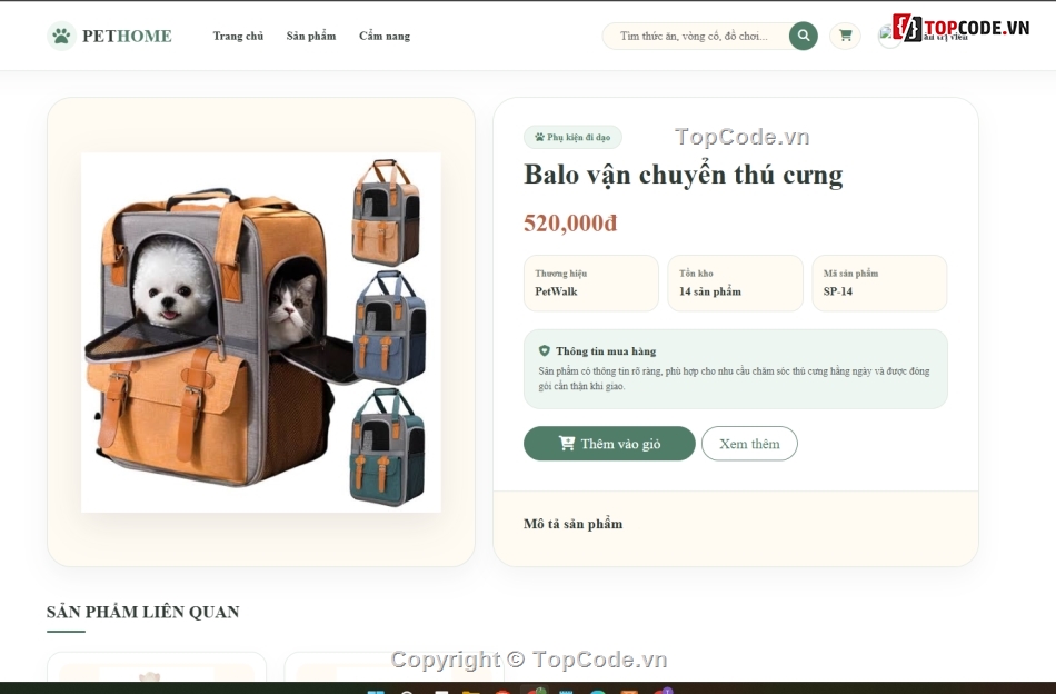 đồ án php,thú cưng,web thú cưng